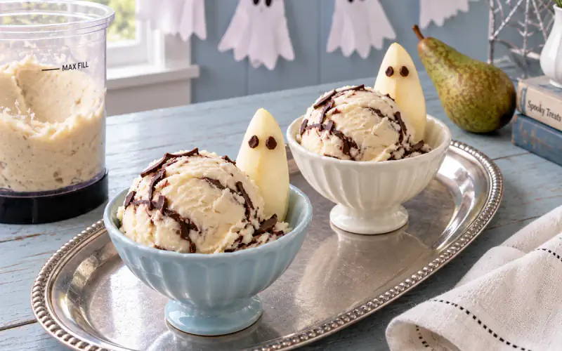 Ghost Pear Ice Cream